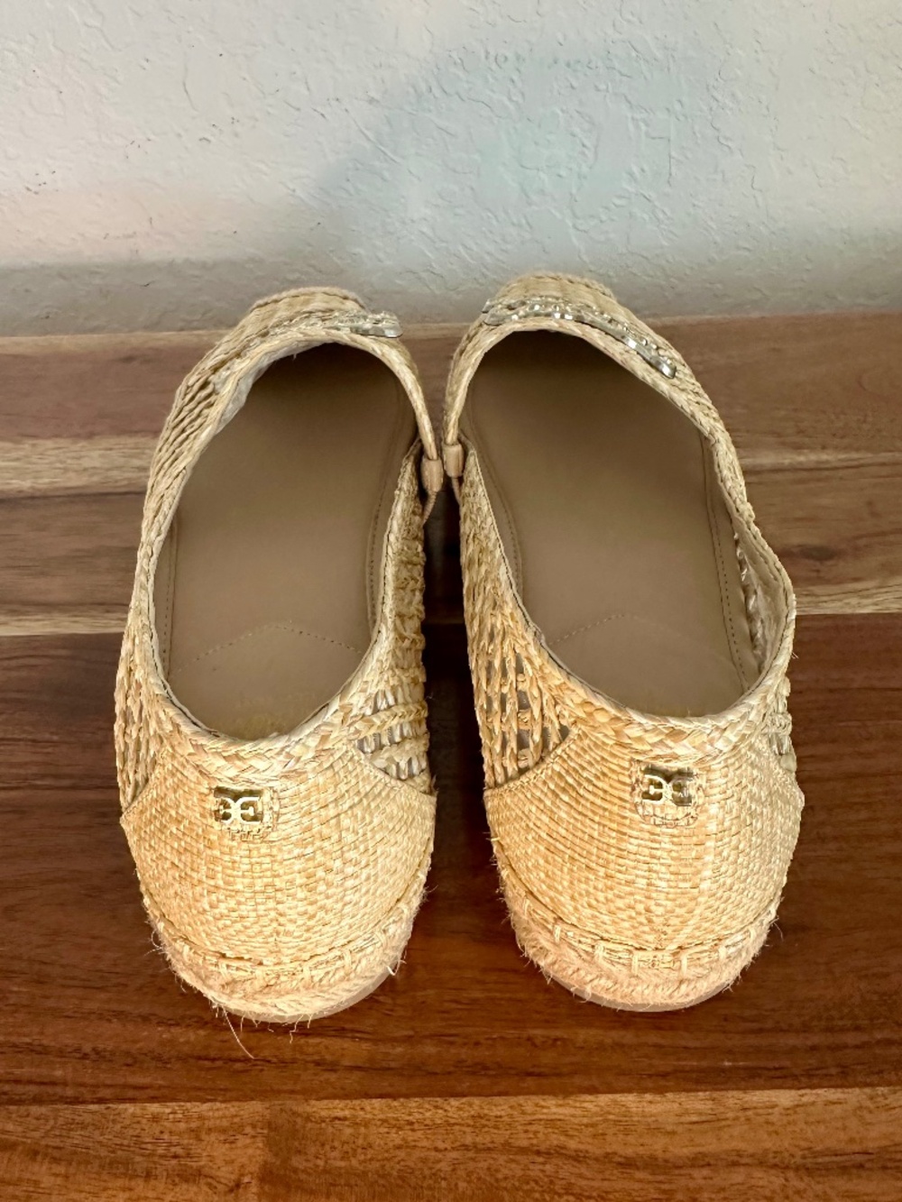 Sam Edelman Khiara Emblem Embellished Espadrille Flats, Size 7.5 - Picture 6 of 10